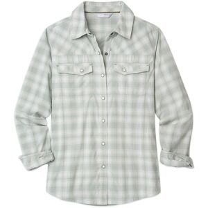 Stio Womens Eddy Coast Shirt LS Nightfall Plaid XS New With Tags